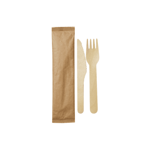 Wooden Cutlery Set 2-in-1