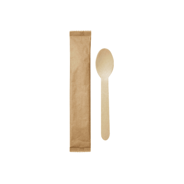 Wooden Cutlery Set Individually Wrapped