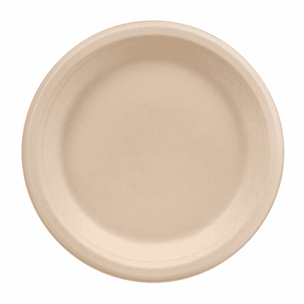 10″ Round Bagasse Plate