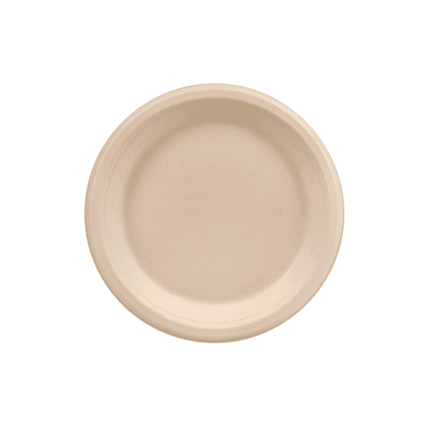 7″ Round Bagasse Plate